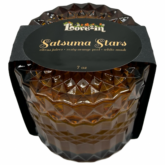 SATSUMA STARS soy candle ~ 7oz