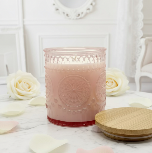 VANILLA ROSE soy candle ~ 7oz